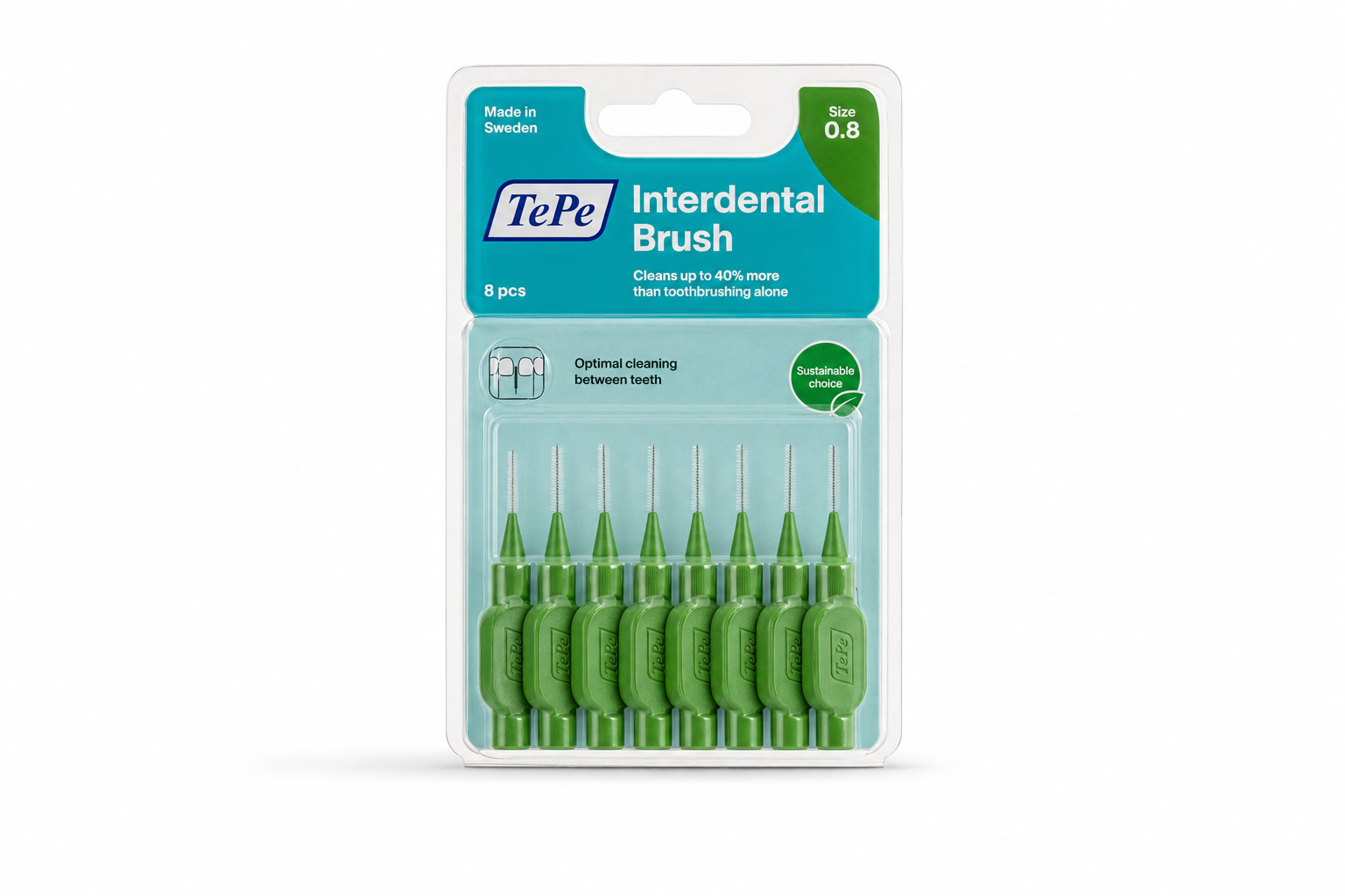 TePe MK 0,8 interd.zelený 8ks