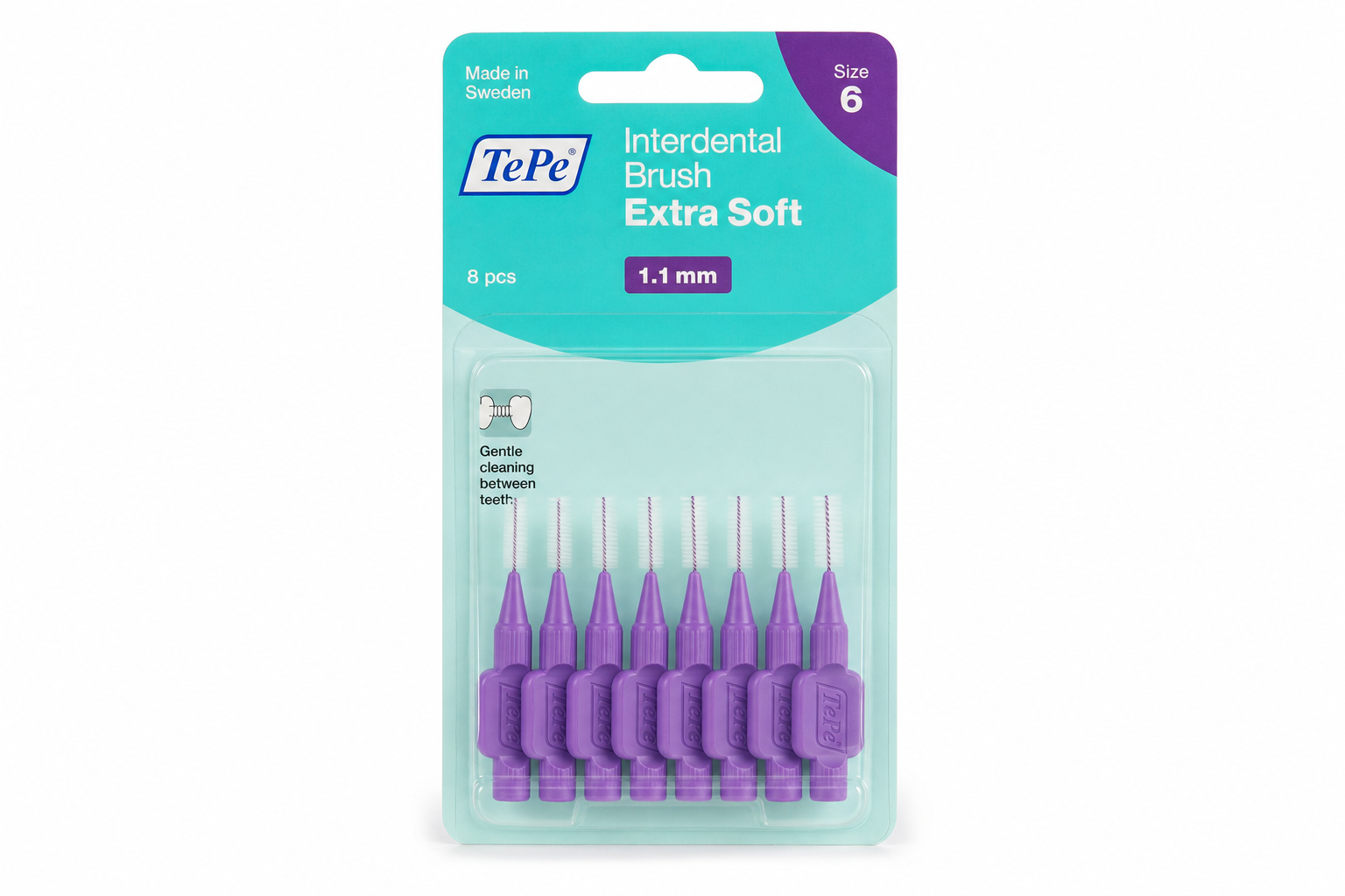 TePe mezizub.kart. ExtraSoft 1.1mm 8ks