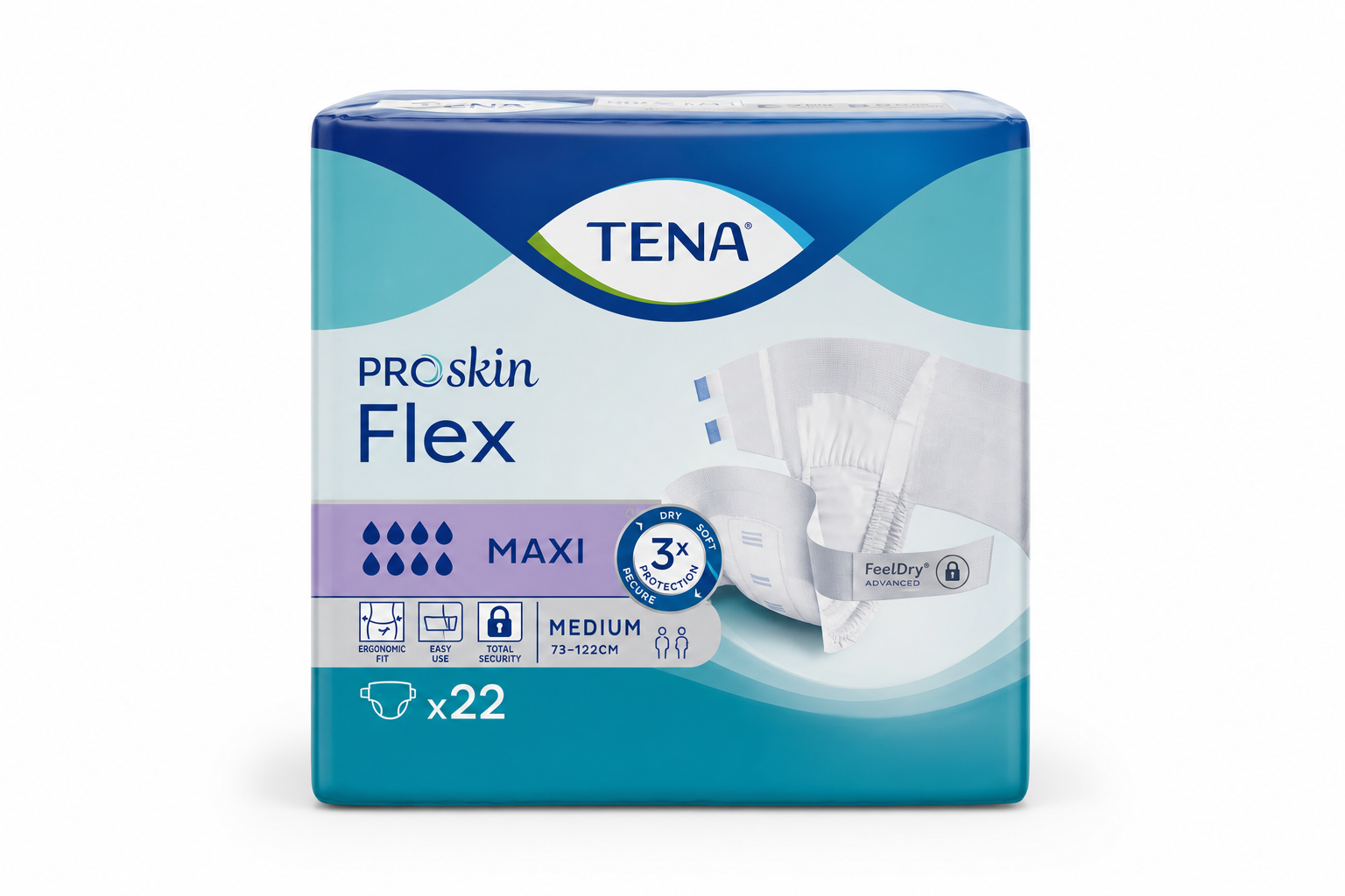 Tena flex maxi medium 22 ks