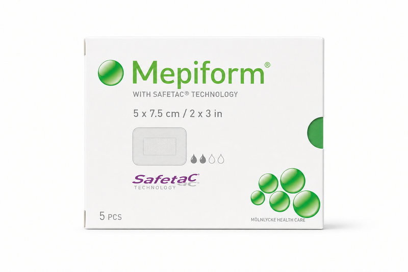 Krytí Mepiform silikon 5 x 7.5cm 5ks