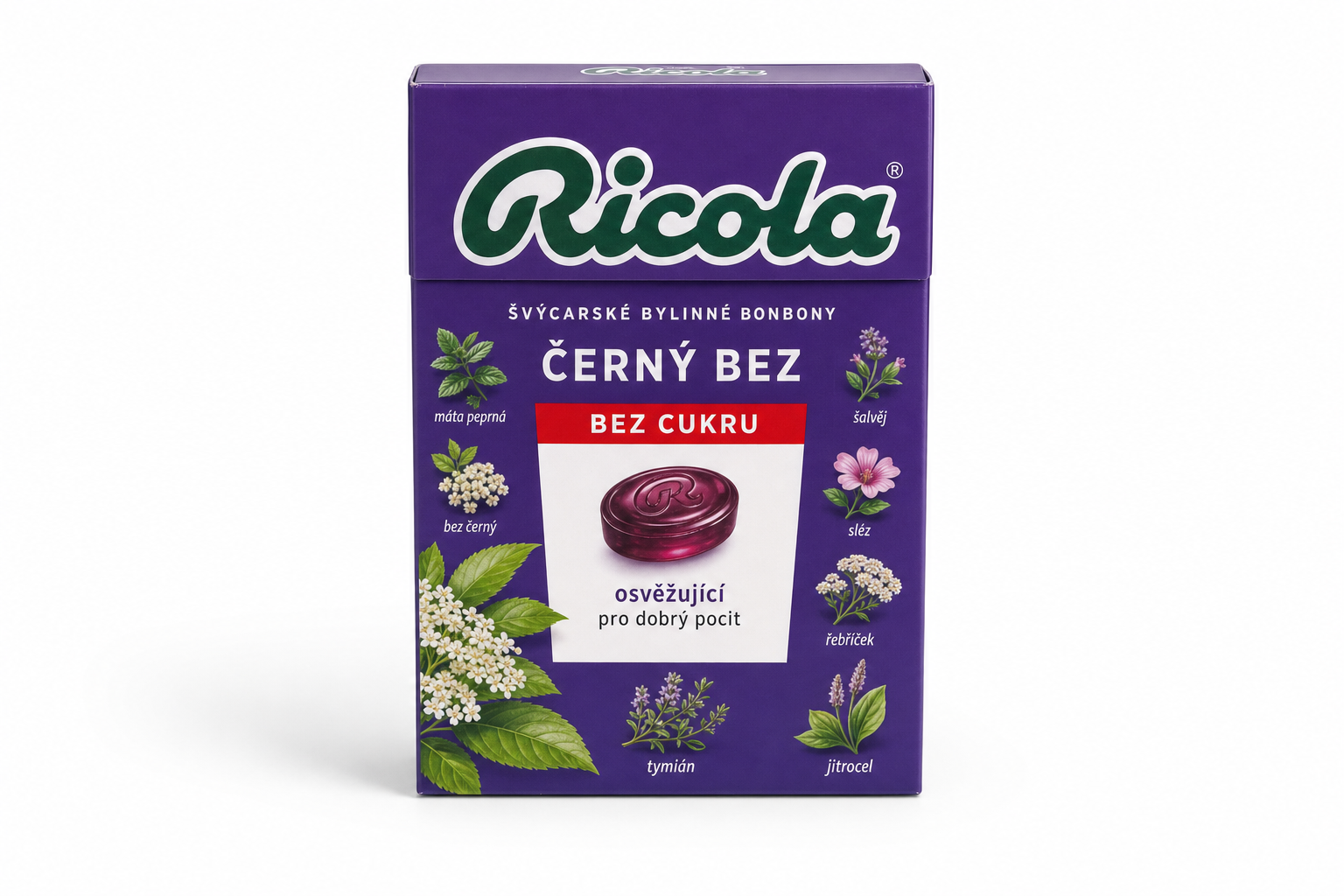 RICOLA Černý Bez bez cukru 40g