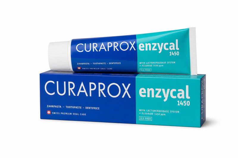Curaprox enzycal 1450 zubní pasta 75ml