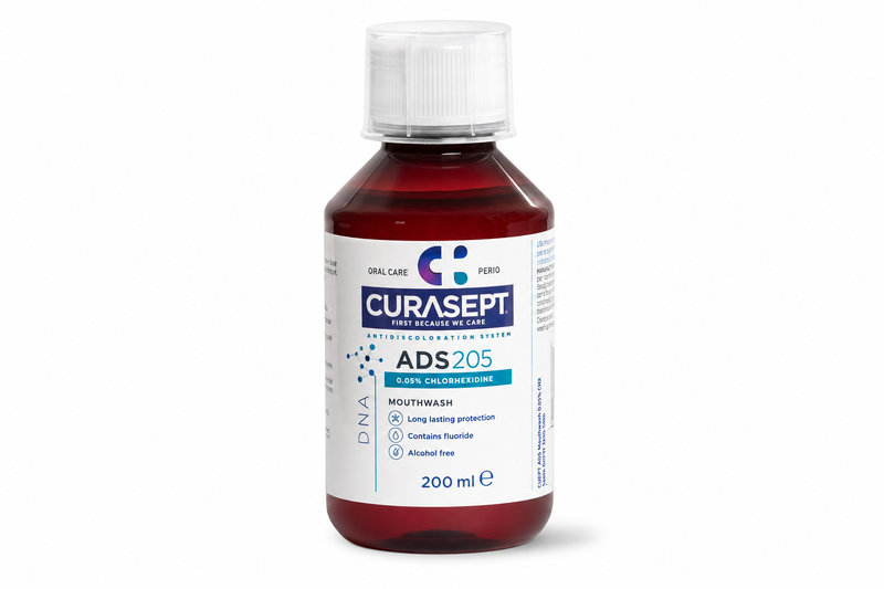 CURASEPT ADS DNA 205 ústní voda 0.05 % CHX 200ml
