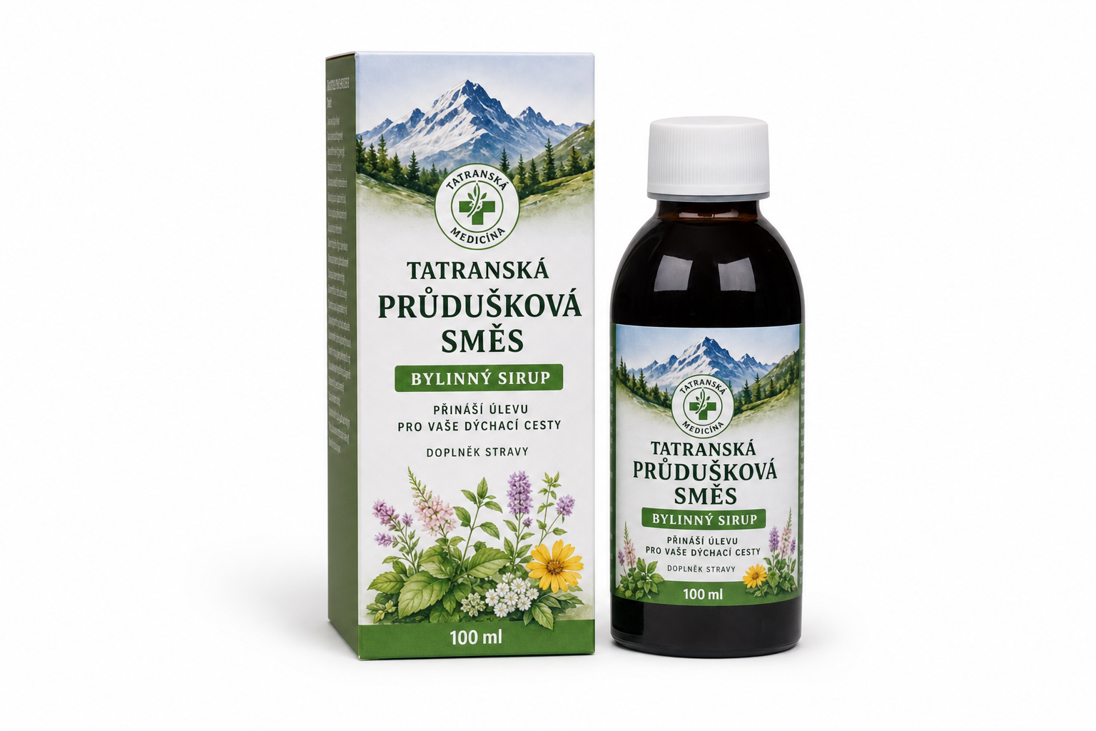 Tatranská průdušková směs bylinný sirup 100ml