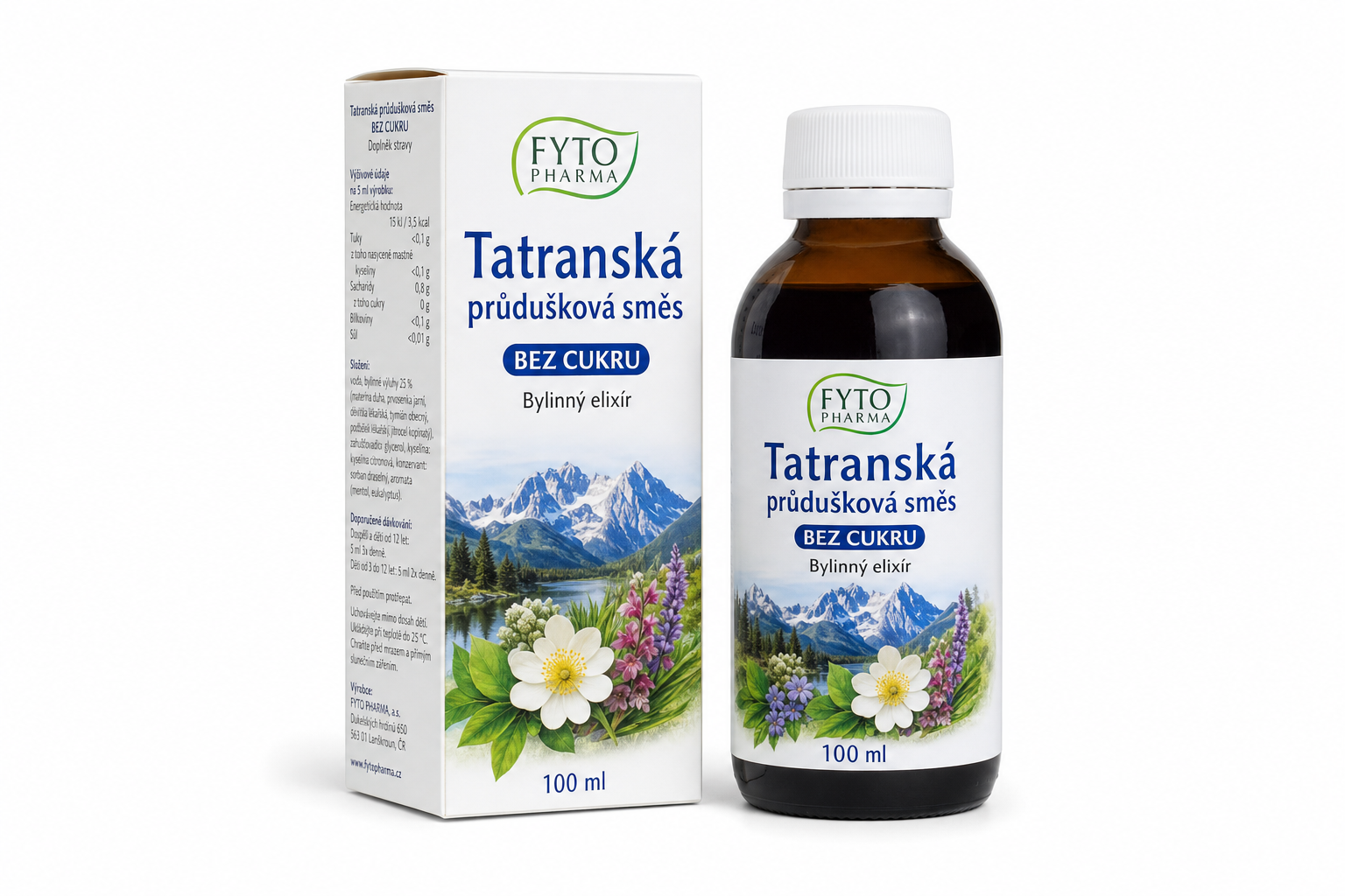 Tatranská průduš.směs bez cukru 100ml