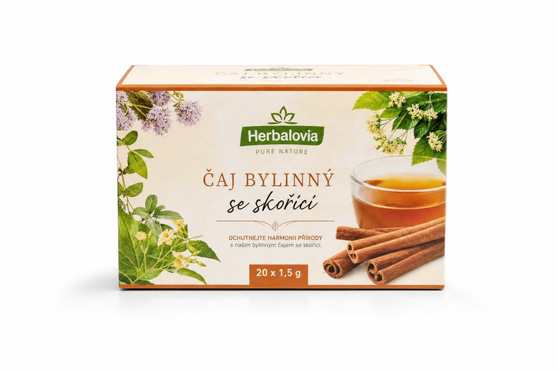 Čaj bylinný se skořicí 20 x 1,5g