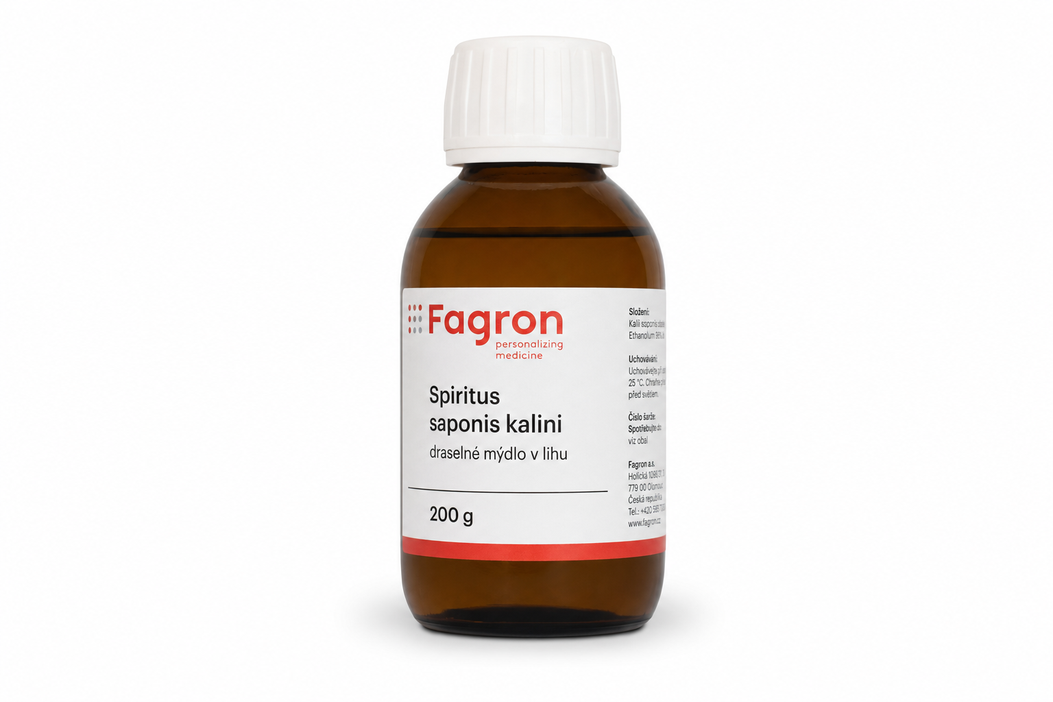 Spiritus saponis kalini / draselné mýdlo v lihu 200g Fagron