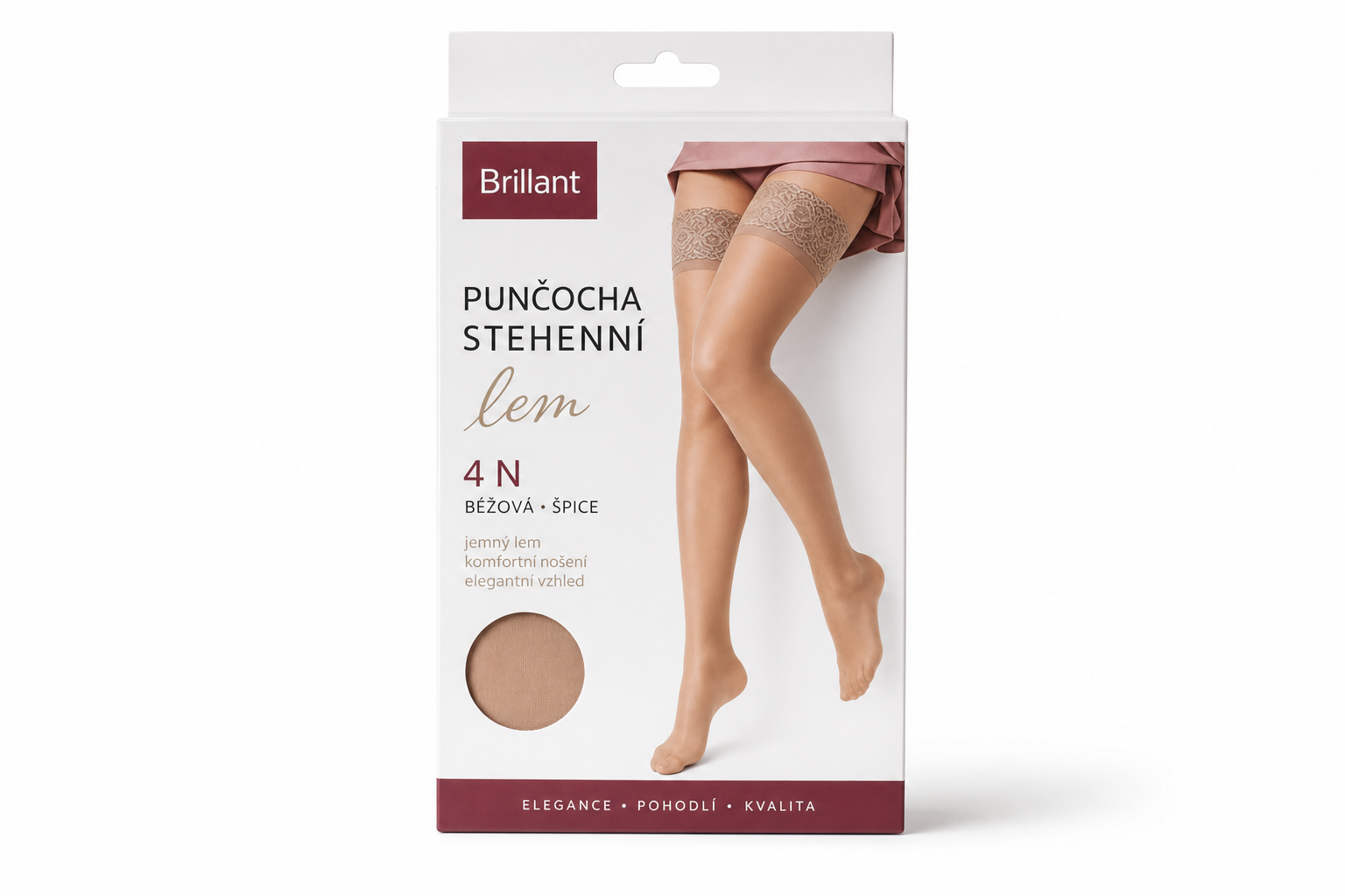 Punčocha steh. Brillant lem 4 N b.šp.