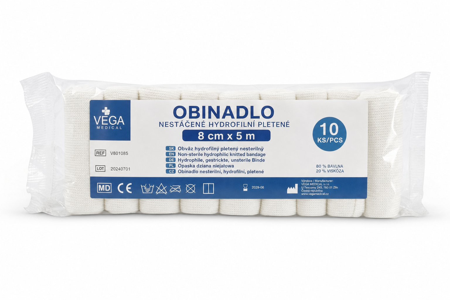 Obinadlo nest.hydr.plet. 8cmx 5m 10ks