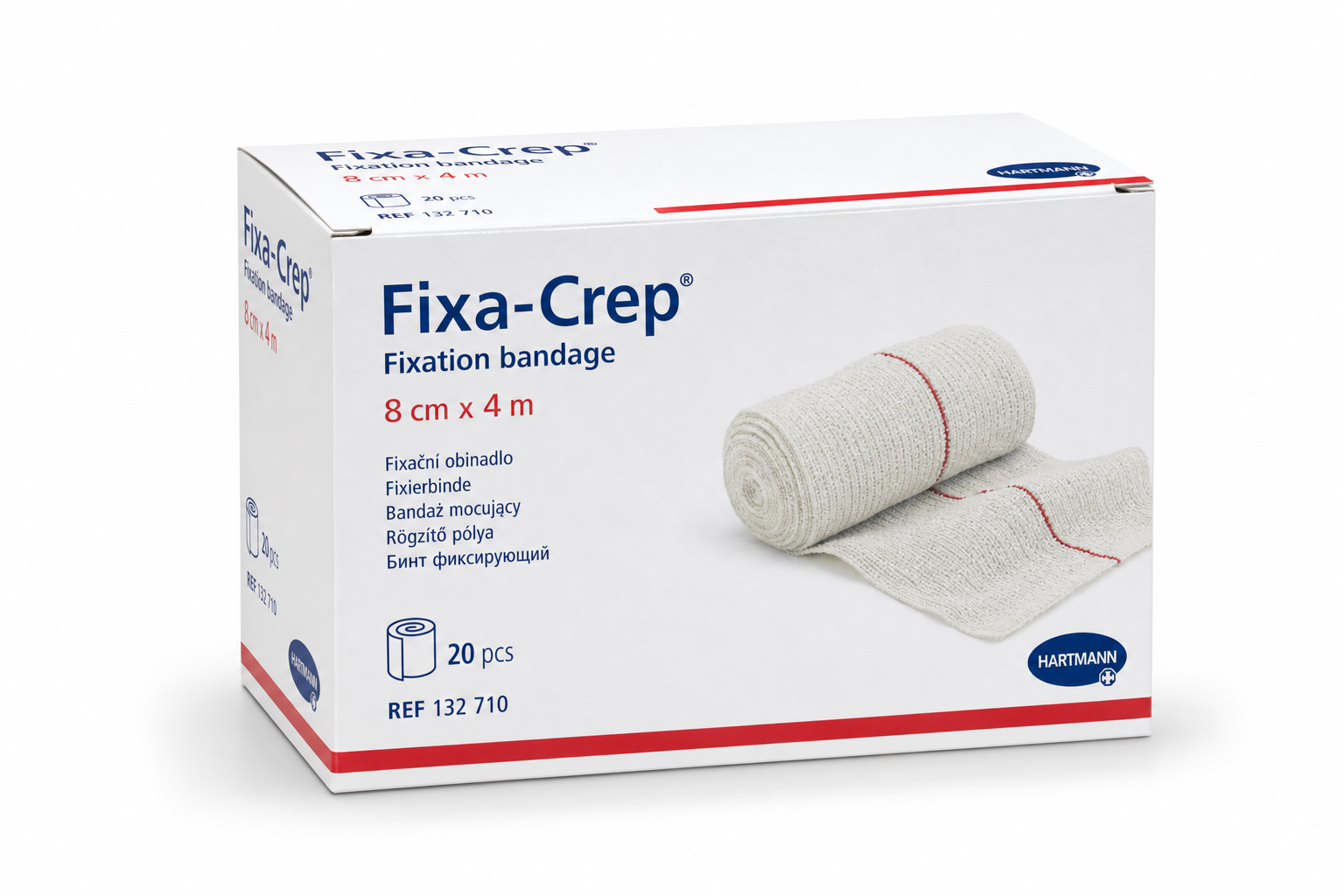Obinadlo fixační Fixa-Crep 8cmx4m 20ks