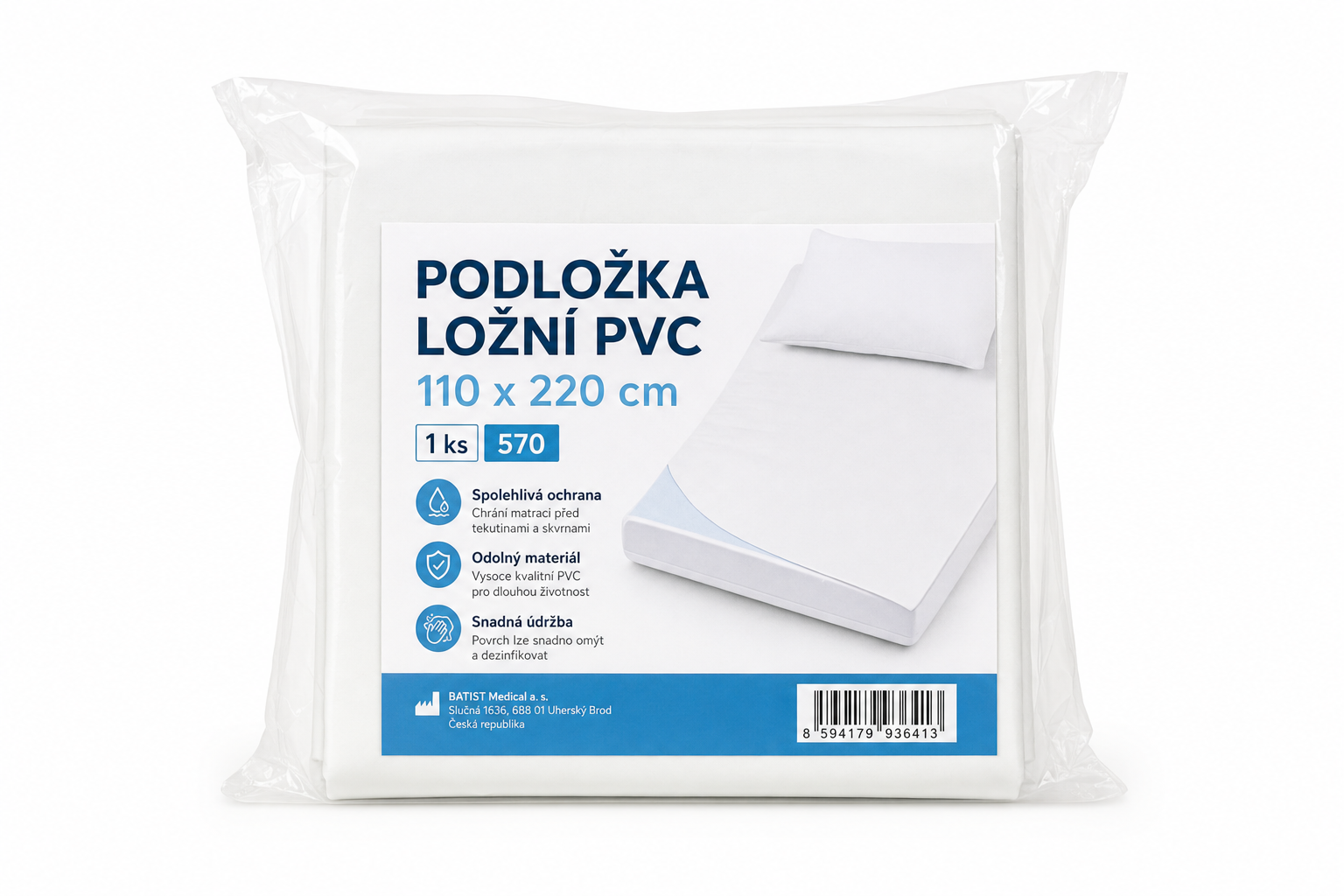 Podložka ložní PVC 110 x 220 cm 1ks (570)