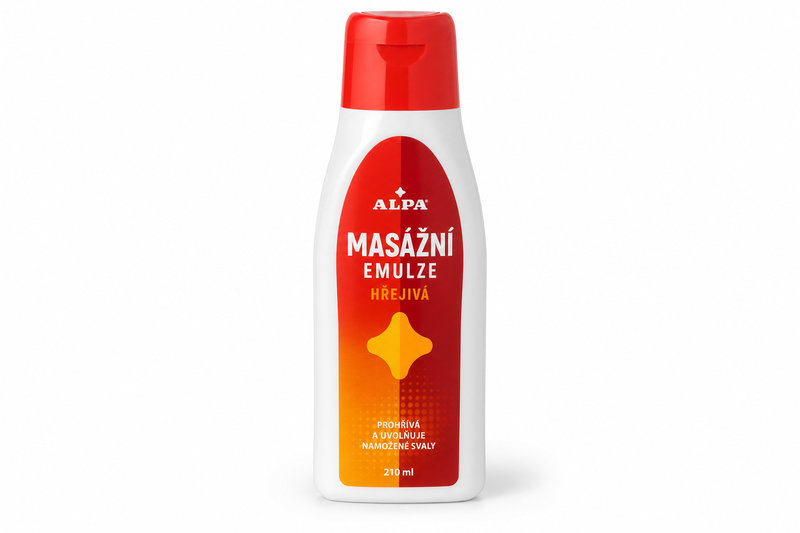 Alpa masážní emulze hřejivá 210ml
