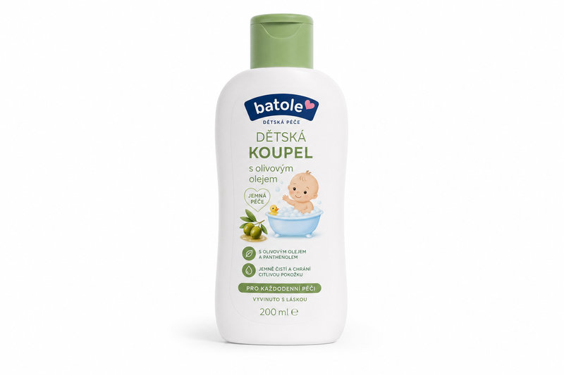 Batole dětská koupel s olivovým olejem 200ml