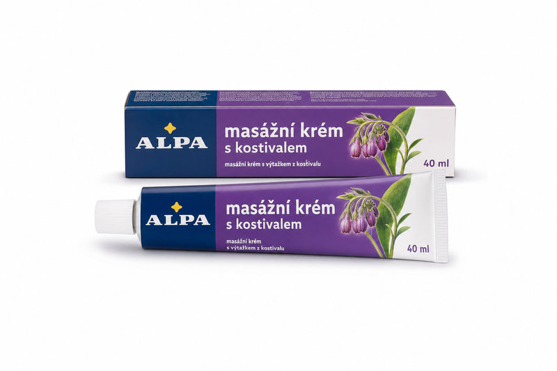 Alpa masážní krém s kostivalem 40ml