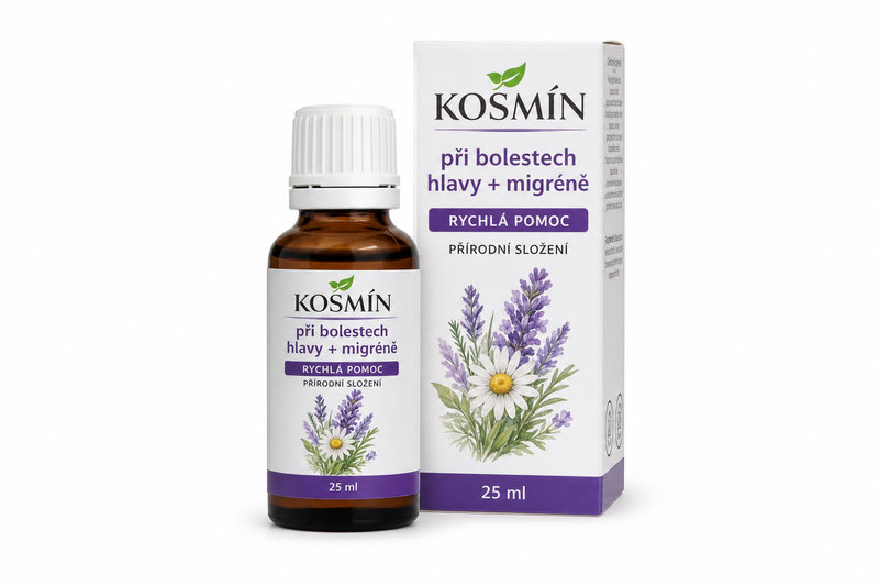 Kosmín při bolestech hlavy + migréně 25ml
