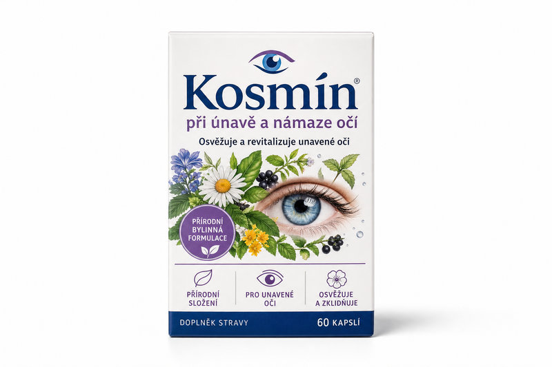 Kosmín při únavě a námaze očí