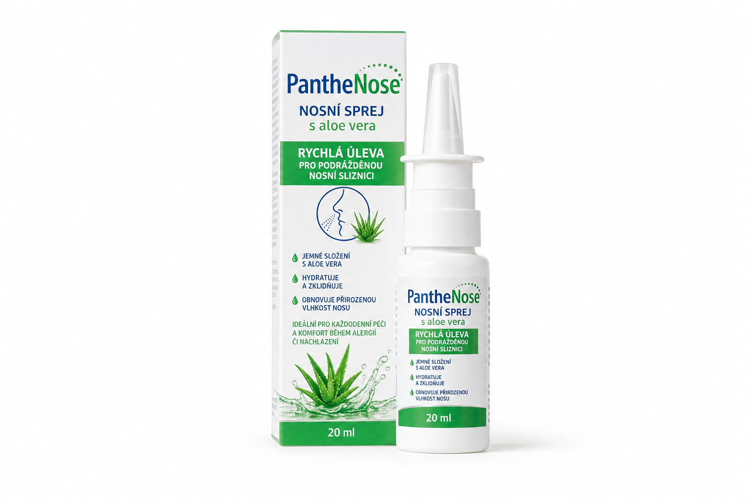 PantheNose nosní sprej s aloe vera 20ml