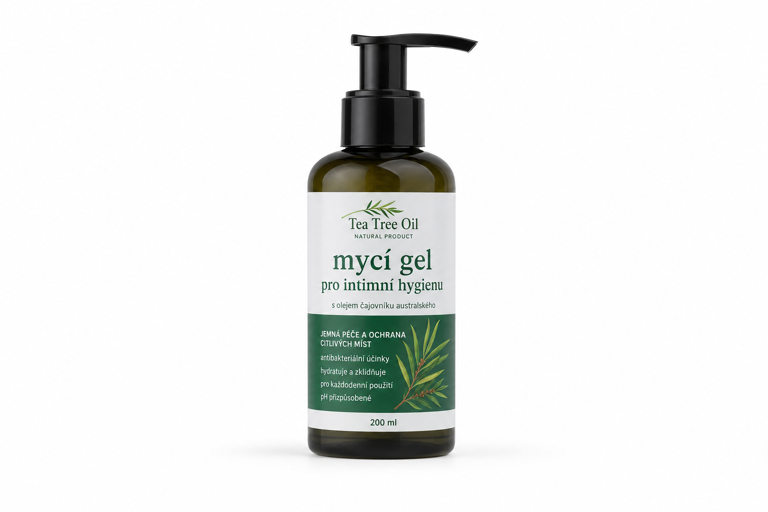 Tea Tree Oil mycí gel pro intimní hygienu 200ml