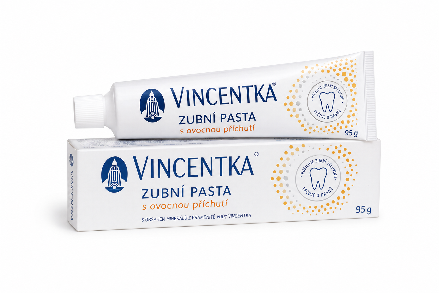 Vincentka zubní pasta s ovocnou příchutí 95g