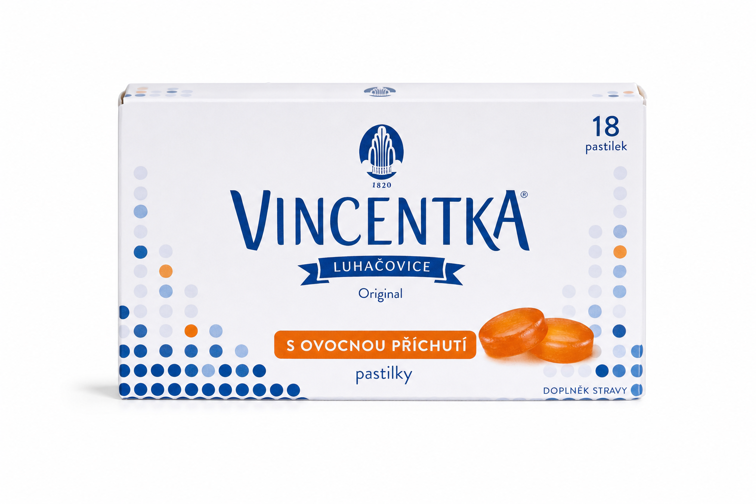 Vincentka pastilky 18tbl T s ovocnou příchutí