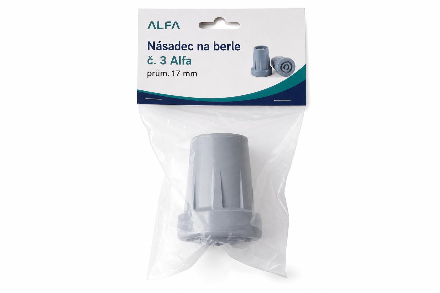 Násadec na berle č. 3 Alfa prům.17mm