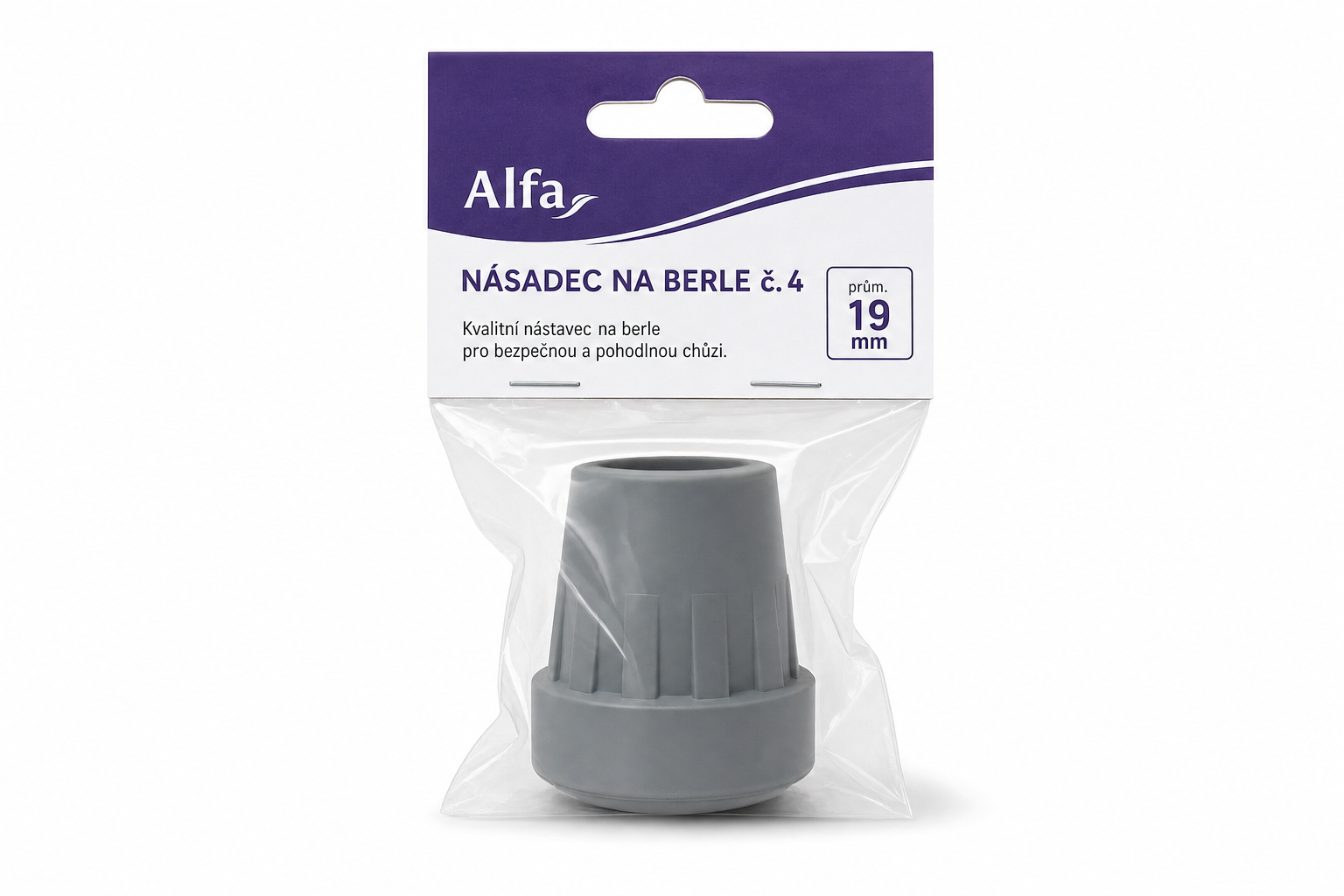 Násadec na berle č. 4 Alfa prům.19mm