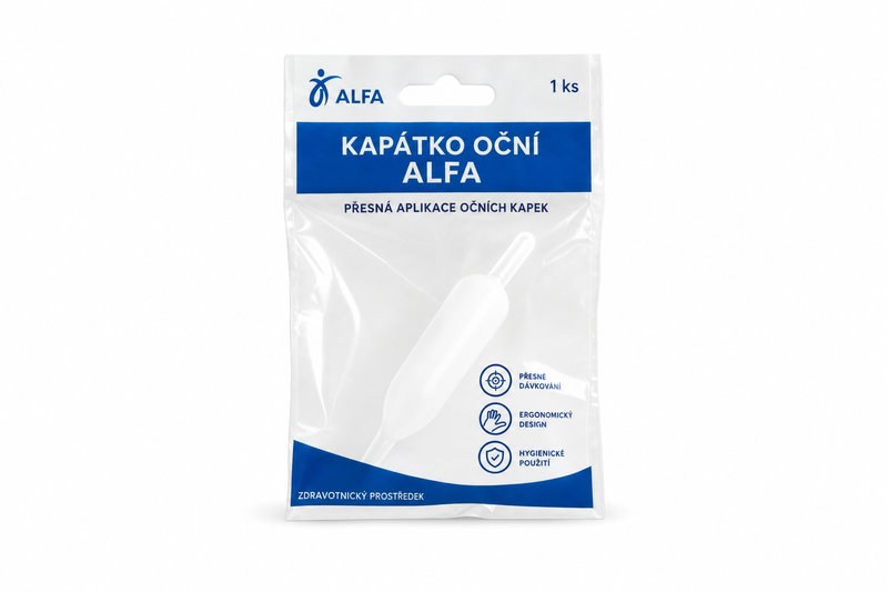 Kapátko oční ALFA 1ks folie