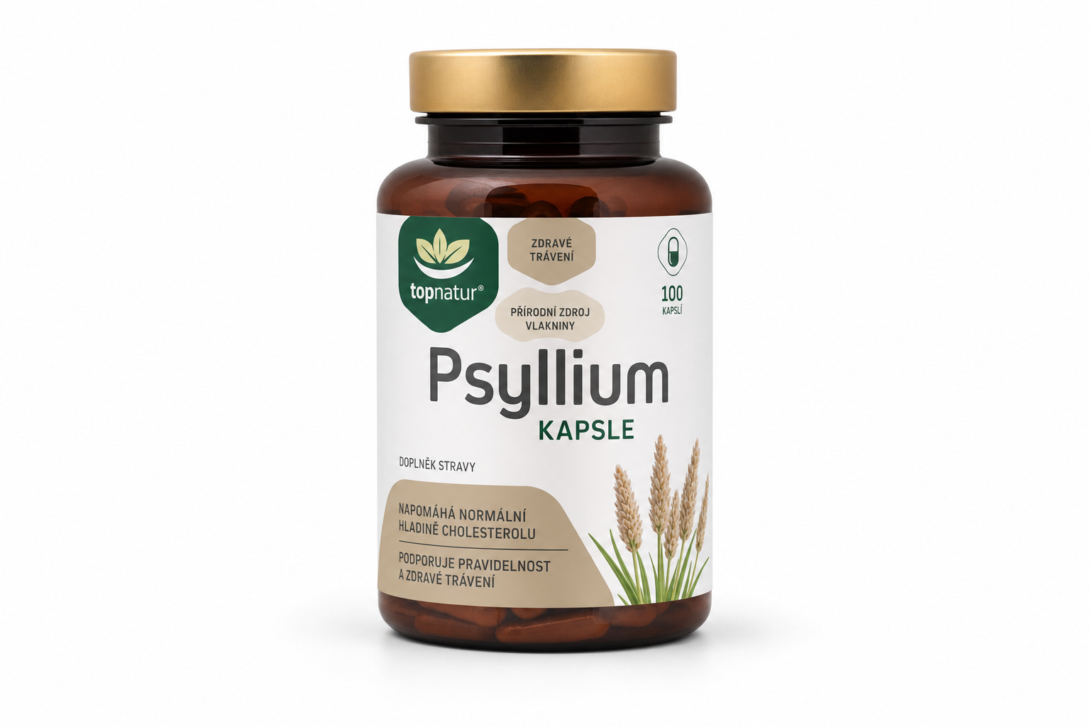 Psyllium kapsle 100 ks Topnatur