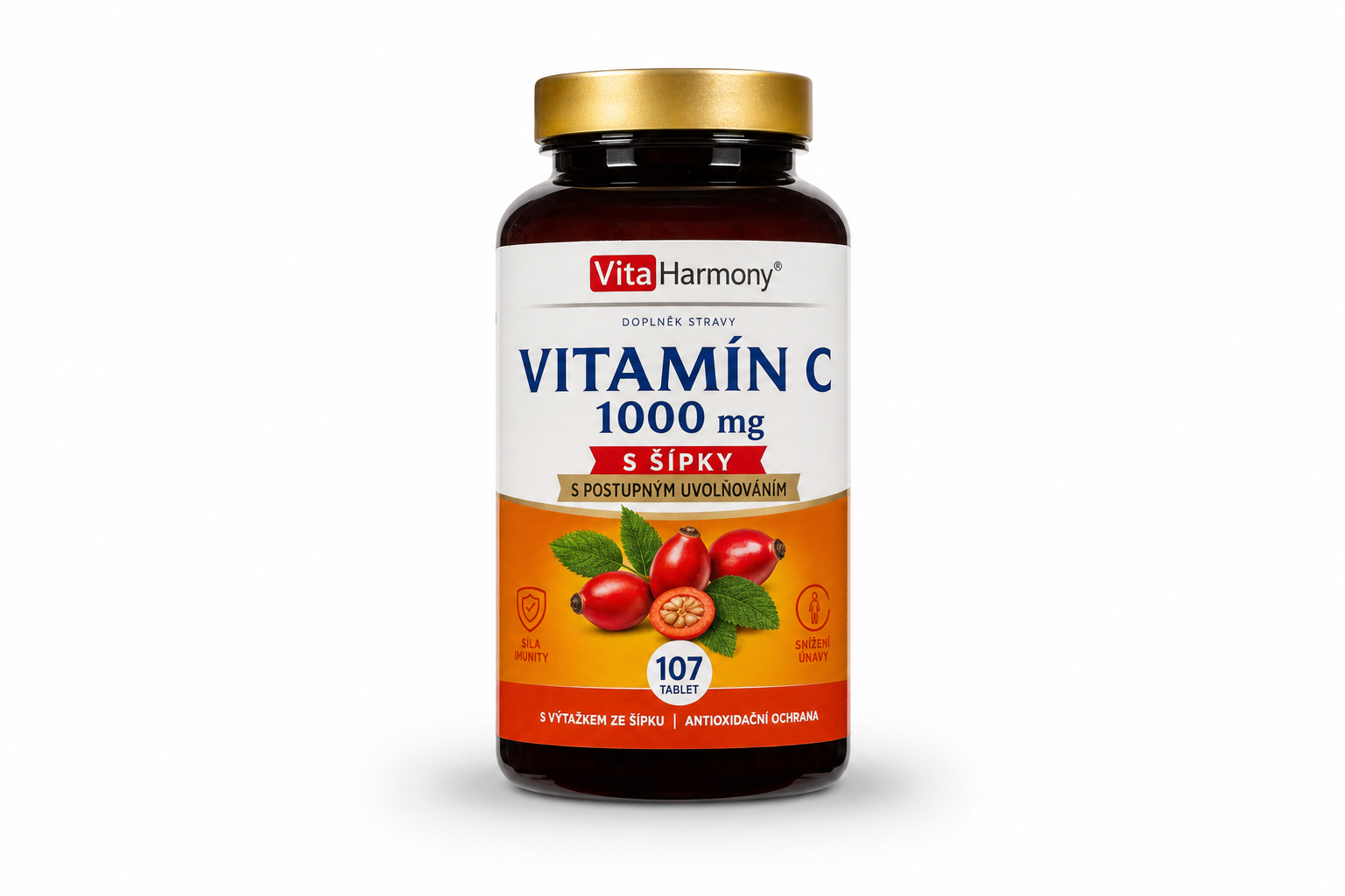 Vitamín C 1000mg s šípky s postupným uvolňováním, tbl 107