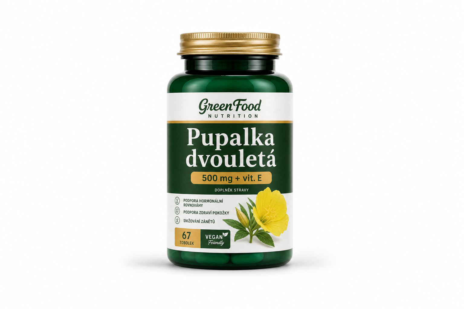 Pupalka dvouletá 500mg+vit.E tob 67