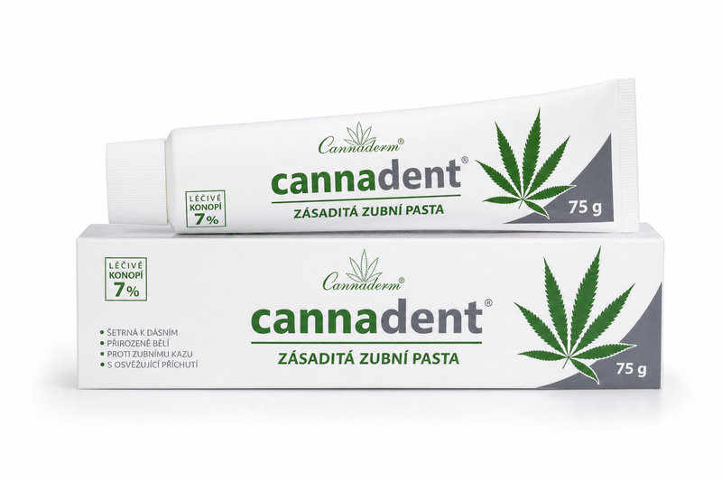 Cannaderm Cannadent zásaditá zubní pasta 75g