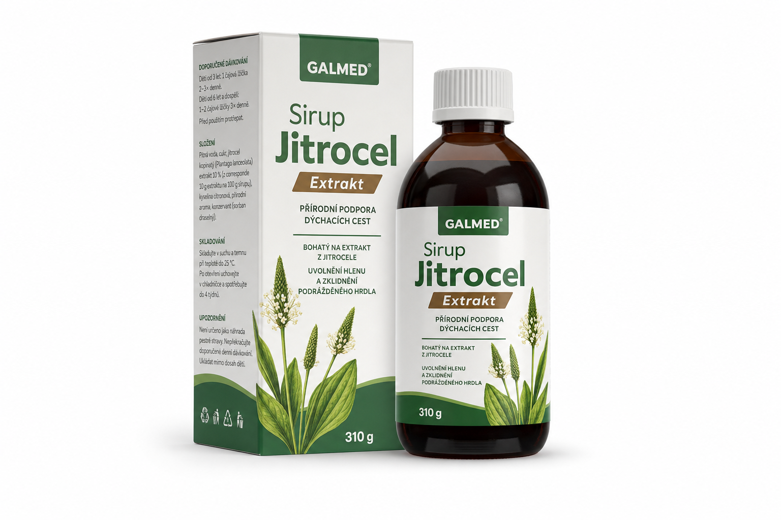 Sirup Jitrocel Extrakt GALMED 310 g