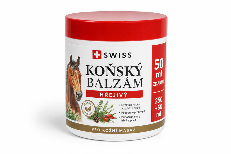 Koňský balzám SWISS hřejivý 250 + 50 ml