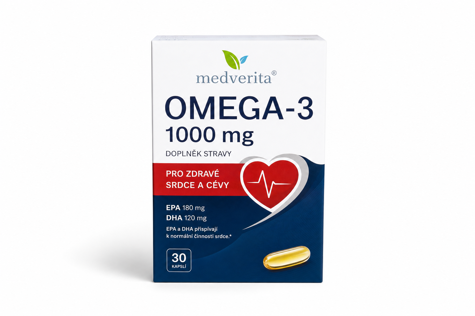 Omega-3 1000 mg cps 30 pro zdravé srdce a cévy
