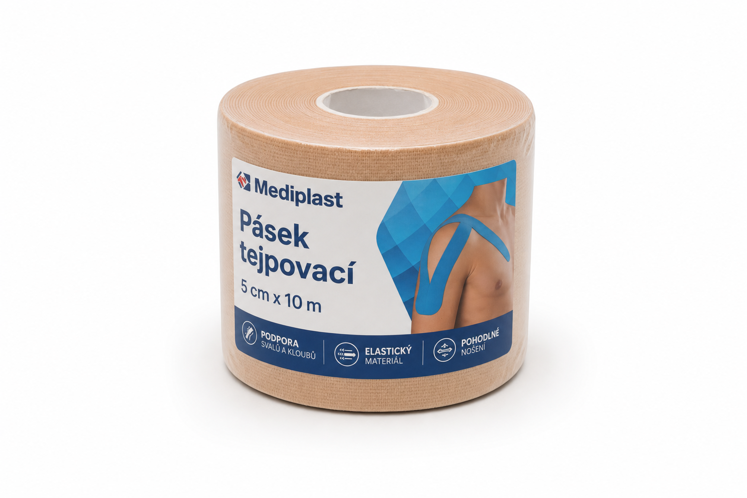 Pásek tejpovací Mediplast 5 cm x 10 m