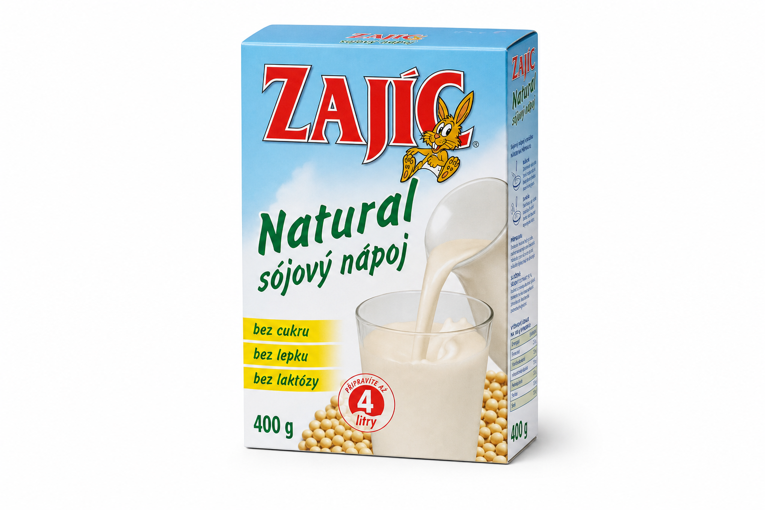 Zajíc natural soj.nápoj 400g (bezlepkové)