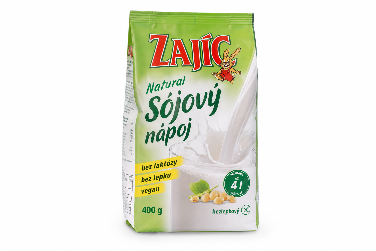 Zajíc natural soj.nápoj 400g sáček (bezlepkové)