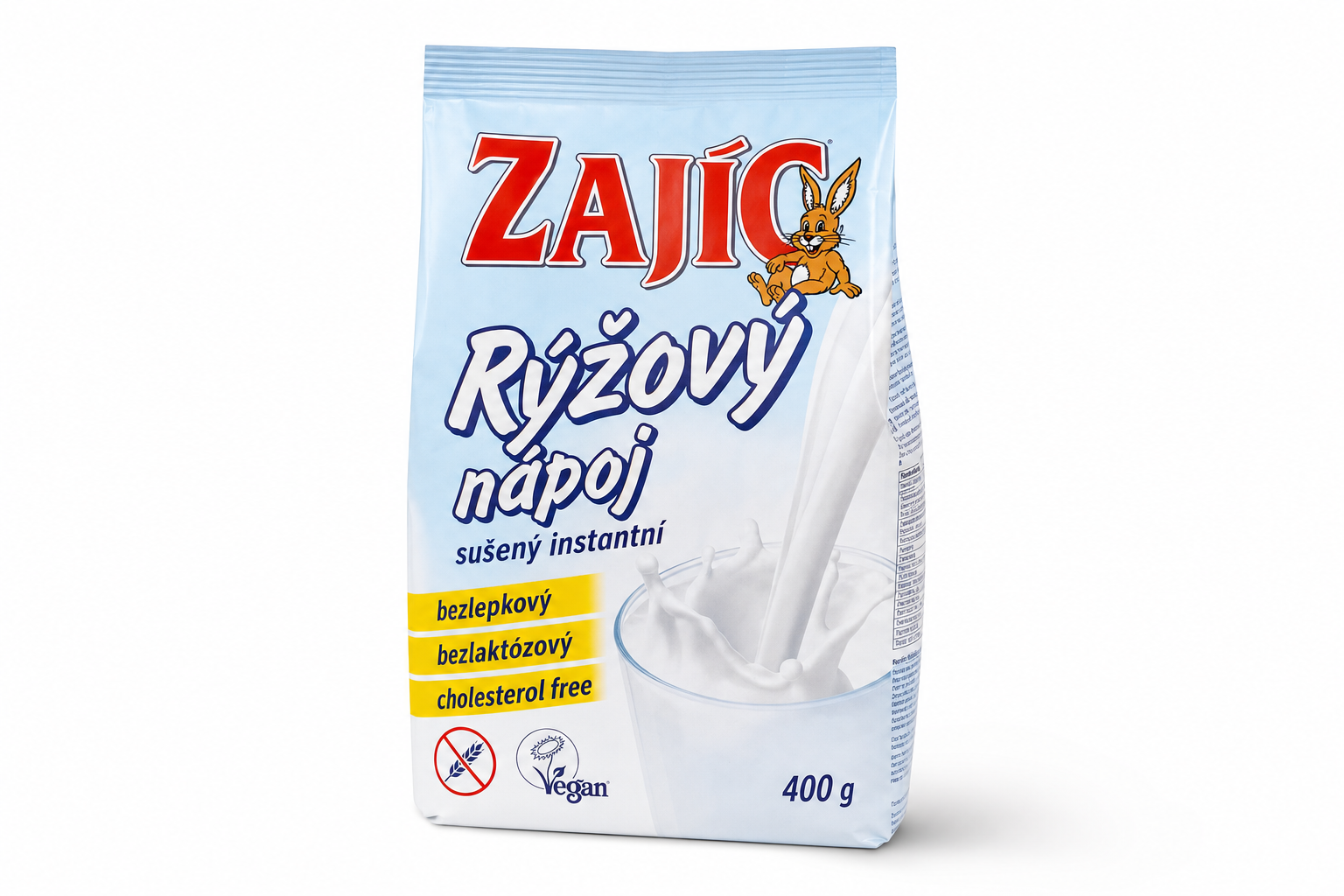 Zajíc rýžový nápoj 400g (bezlepkové)