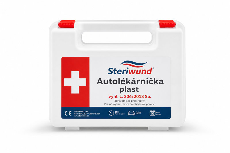 Autolékárnička plast vyhl. č. 206/2018 Steriwund