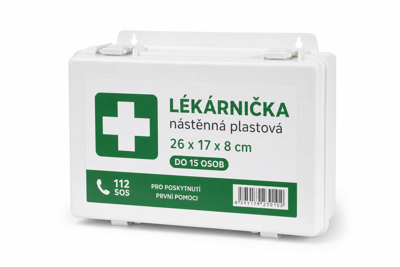 Lékárnička nástěn plast. 26 x 17 x 8cm do 15os