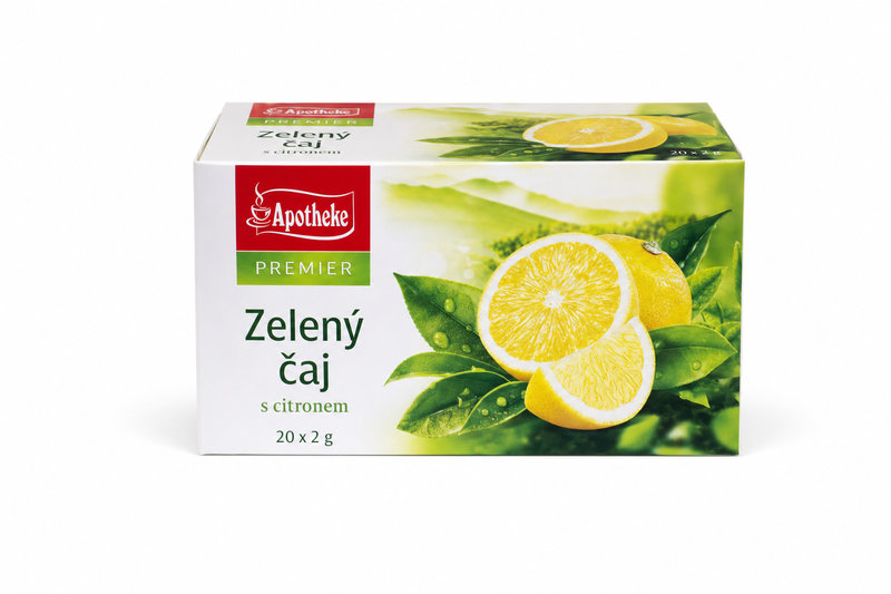 Čaj Apotheke Zelený čaj s citronem 20 x 2 g