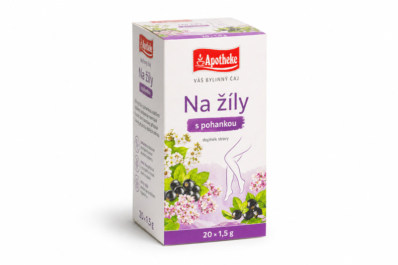 Čaj Apotheke Na žíly s pohankou čaj 20 x 1,5g