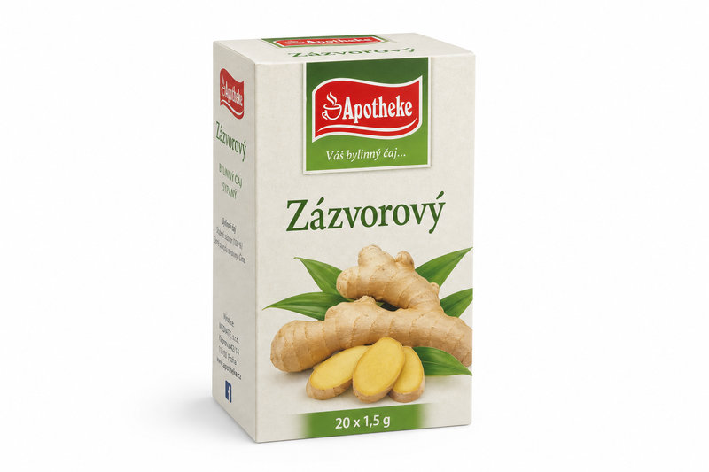 Čaj Apotheke Zázvorový 20 x 1,5 g