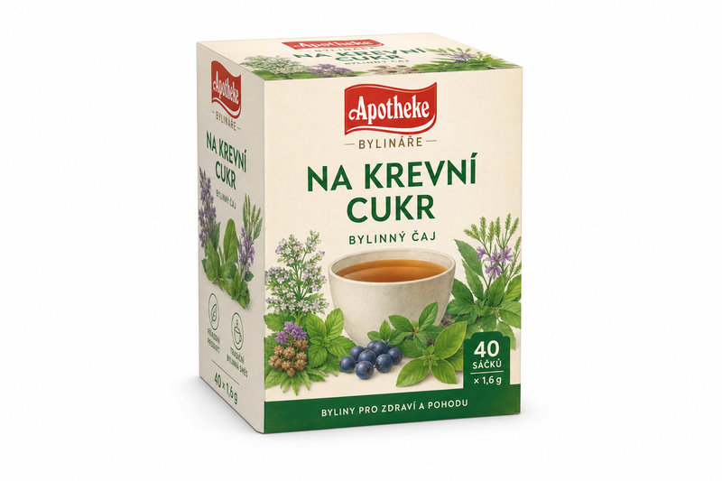 Čaj Apotheke Bylináře Na krevní cukr 40 x 1,6 g