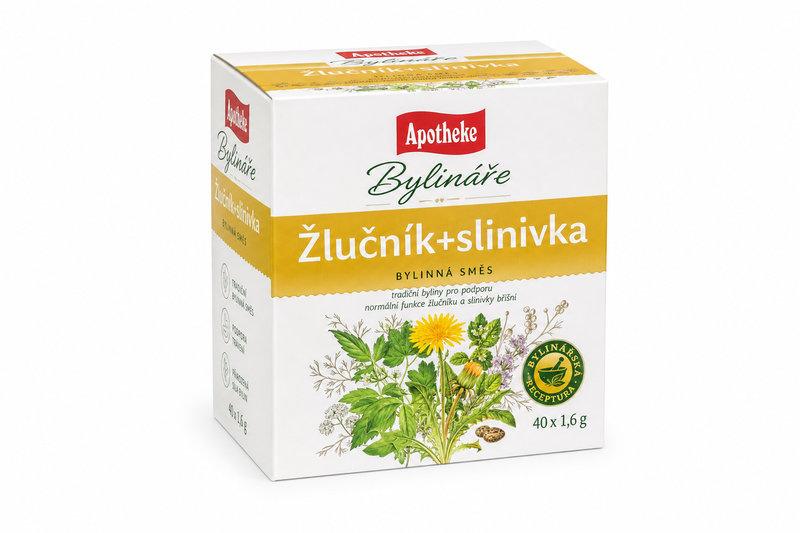 Čaj Apotheke Bylináře Žlučník+slinivka 40 x 1,6 g