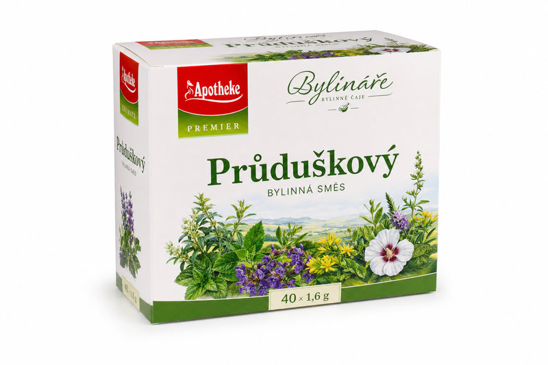 Čaj Apotheke Bylináře Průduškový 40 x 1,6 g