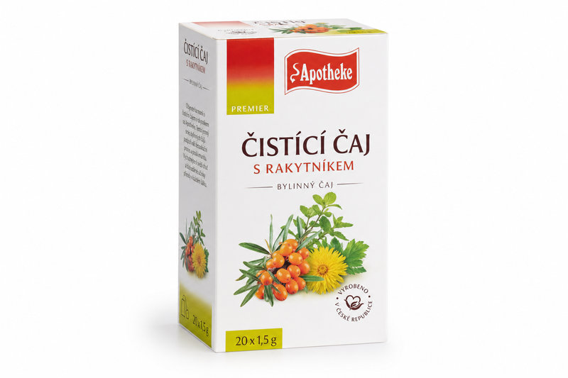 Čaj Apotheke Čistící čaj s rakytníkem 20 x 1,5 g n.s.