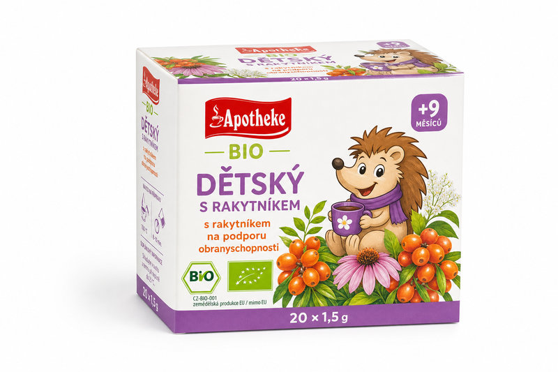 Čaj Apotheke BIO Dětský s rakyt.obranysch 20 x 1,5 g