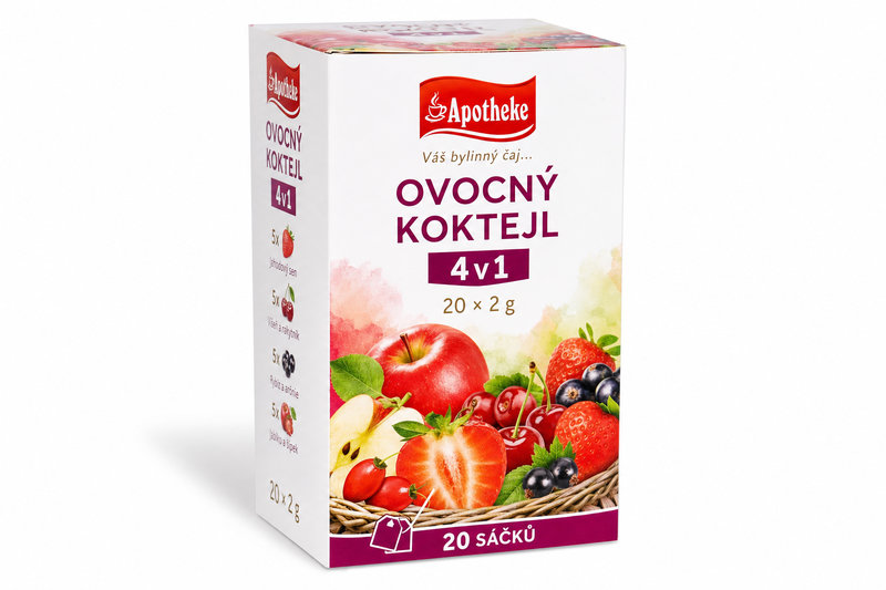 Čaj Apotheke Ovocný koktejl 4v1 20 x 2 g n.s.
