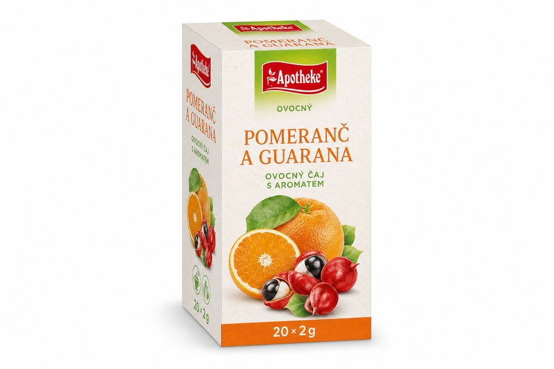 Čaj Apotheke Pomeranč a guarana 20 x 2 g